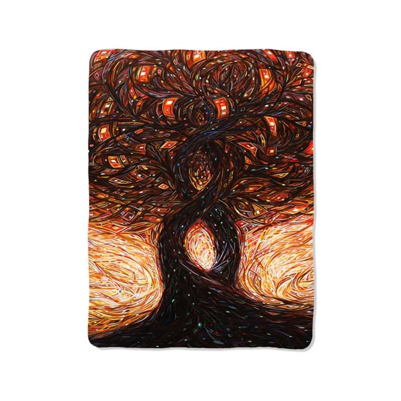 Tree Of Life Custom Velveteen Plush Blanket Personalized Comfort Style 0