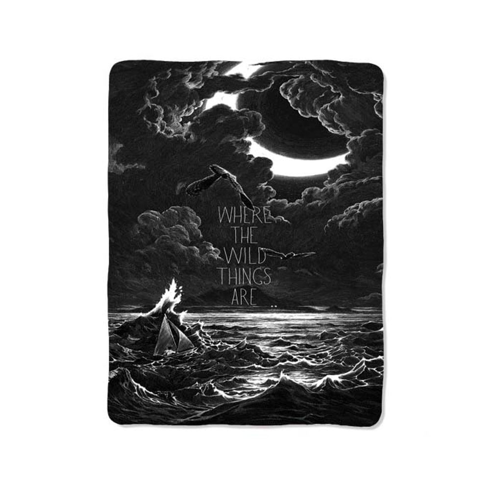 Where The Wild Things Are Custom Velveteen Plush Blanket Personalized Comfort Style 0