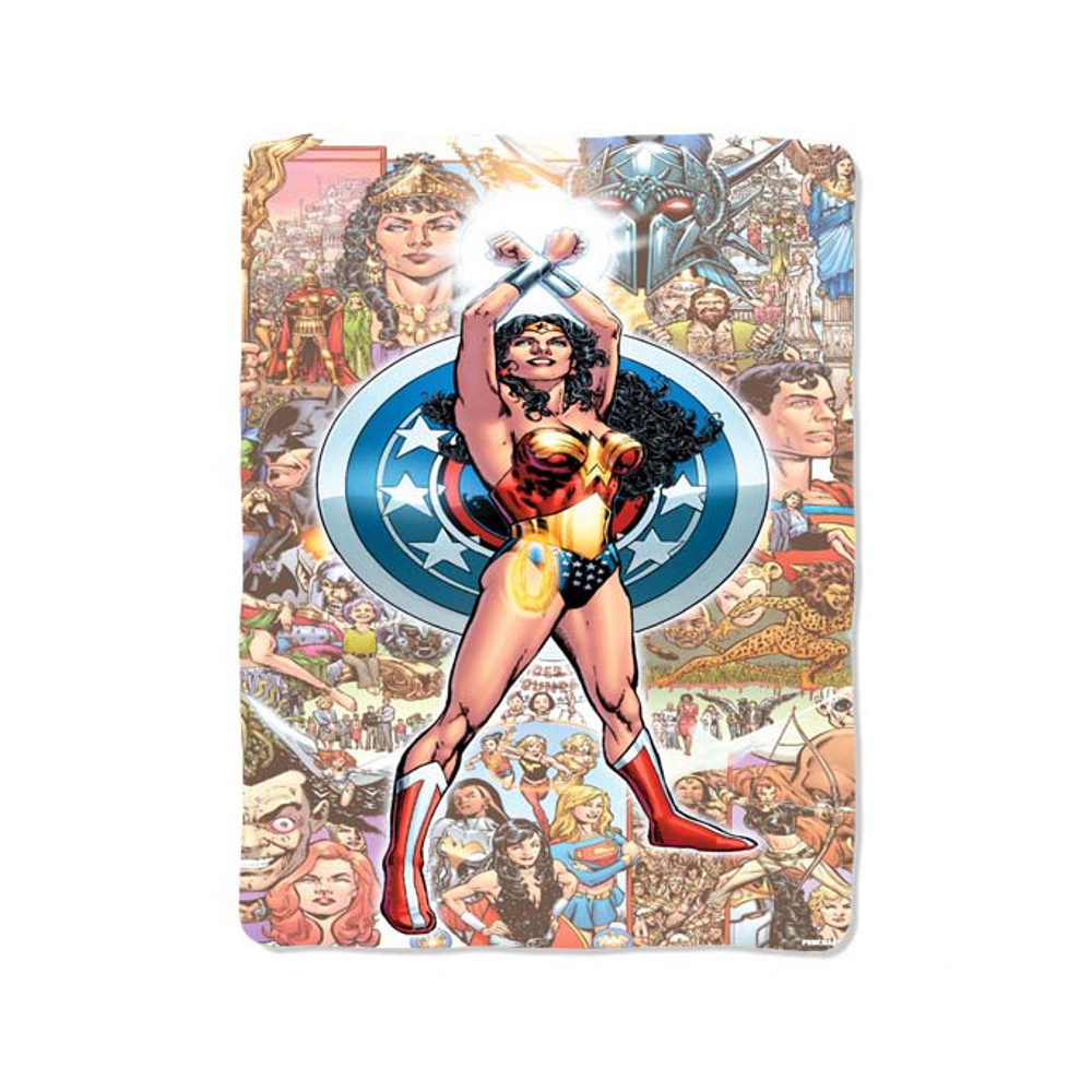 Wonder Woman Custom Velveteen Plush Blanket Personalized Comfort Style 0