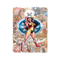 wonder woman custom velveteen plush blanket – personalized comfort & style
