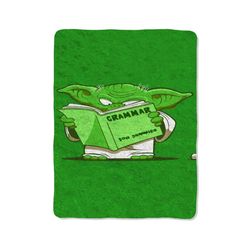 yoda star wars custom velveteen plush blanket – personalized comfort & style