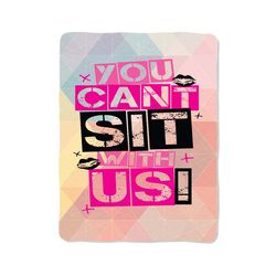 you cant sit with us custom velveteen plush blanket – personalized comfort & style