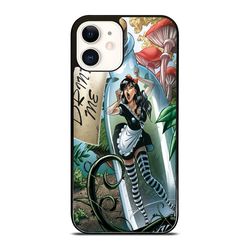 alice in wonderland iphone 16 pro, iphone 16 pro max, iphone 16 plus, iphone 15/14/13/12/11/x & other models