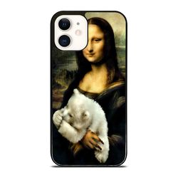 monalisa baby bear polar msh iphone 16 pro, iphone 16 pro max, iphone 16 plus, iphone 15/14/13/12/11/x & other models