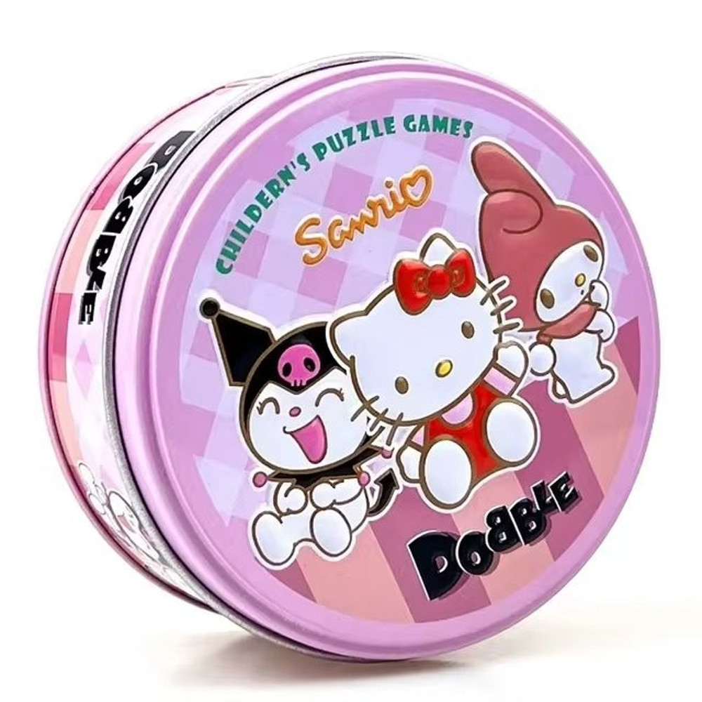 Dobble Hello Kitty Card Game Double Juego Card Table Board Game For Dobbles Kids 0