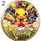 New Pokemon Gold Coin Metal Set Pikachu Charizard Commemorative Anime 2