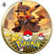 New Pokemon Gold Coin Metal Set Pikachu Charizard Commemorative Anime 4