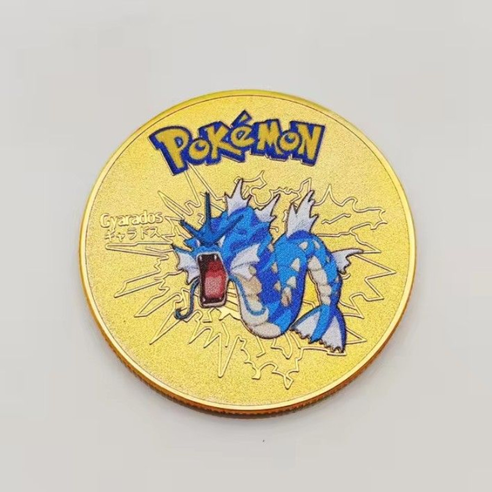 Golden Pokemon Coins Metal Pikachu Coins Charizard Mewtwo Pikachu Best Toys Gifts Collections 10