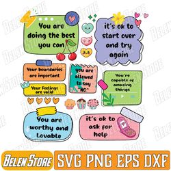 counselor note to self mental health school svg, mental health awareness svg