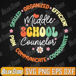 middle school counselor back to school for teacher svg, middle school counselor back to school svg, teacher counseling