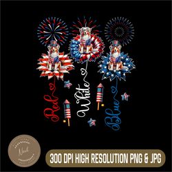 red blue white png, three cute australian png, shepherds 4th july png,digital file, png high quality, sublimation
