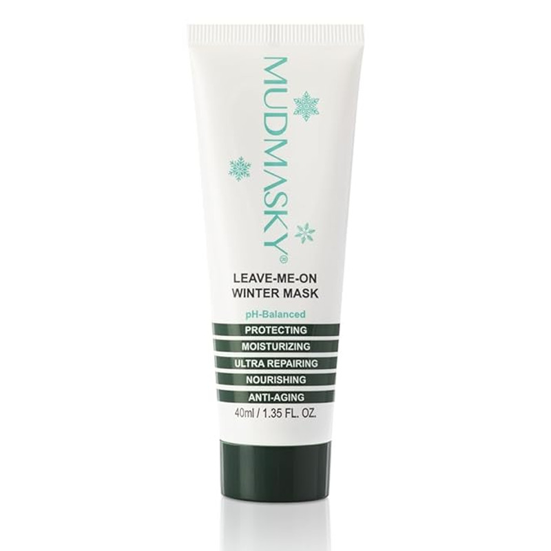 MUDMASKY LeaveMeOn Winter Mask Face Moisturizer For Dry Skin Hydrates Nourishes Protects Lavende 0