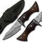 10inch Custom Handmade Damascus Steel Hunting Knife  Bushcraft Knife W Rosewood Handle Also Comes W 0