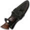 10inch Custom Handmade Damascus Steel Hunting Knife  Bushcraft Knife W Rosewood Handle Also Comes W 2