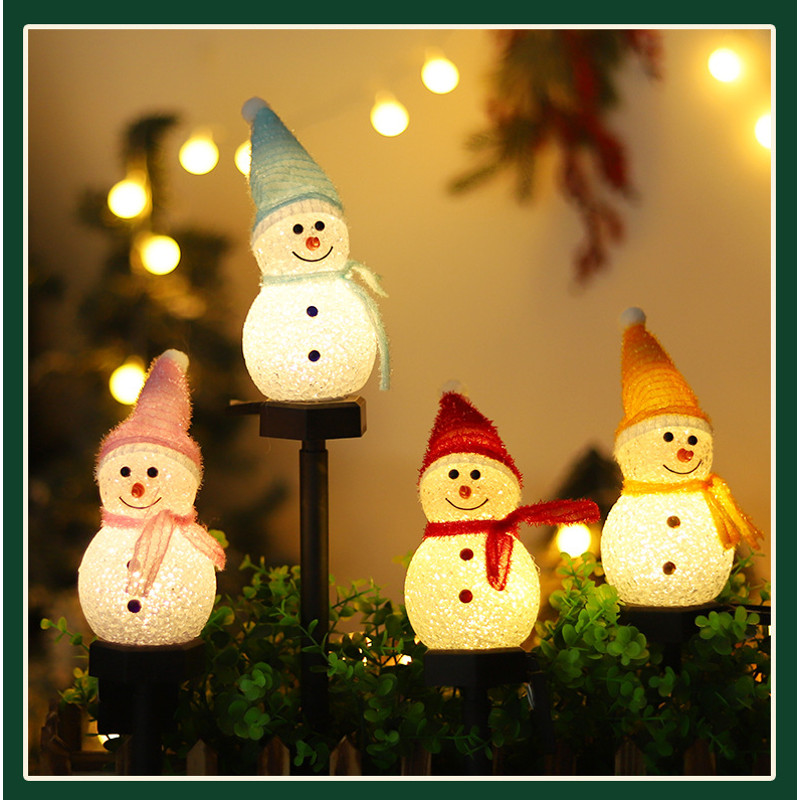 Snowman Solar Lawn Landscape Lights Christmas Lights Outdoor Waterproof Decoration Lights 3
