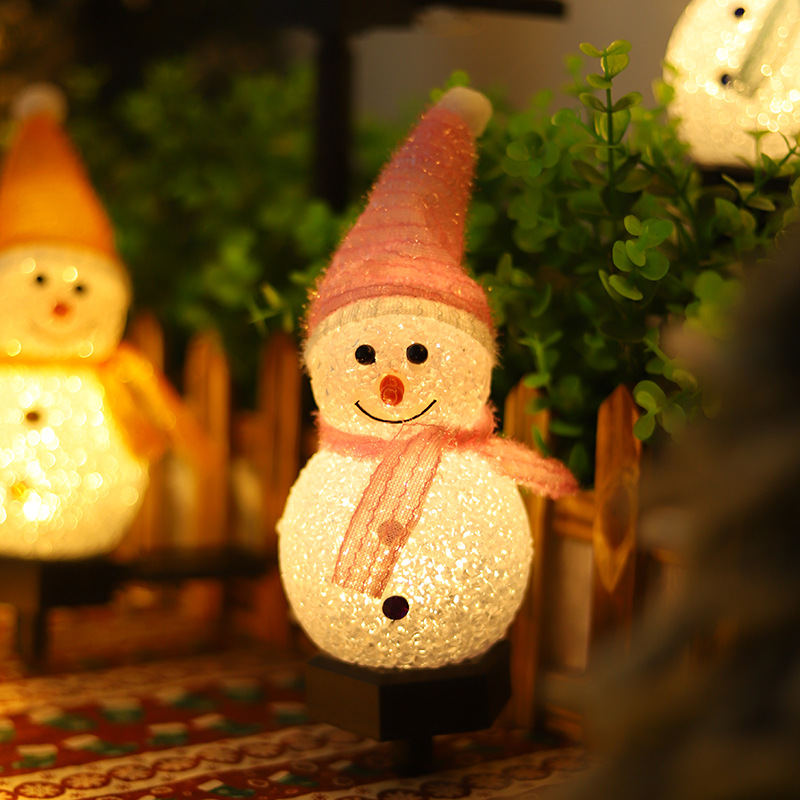Snowman Solar Lawn Landscape Lights Christmas Lights Outdoor Waterproof Decoration Lights 6