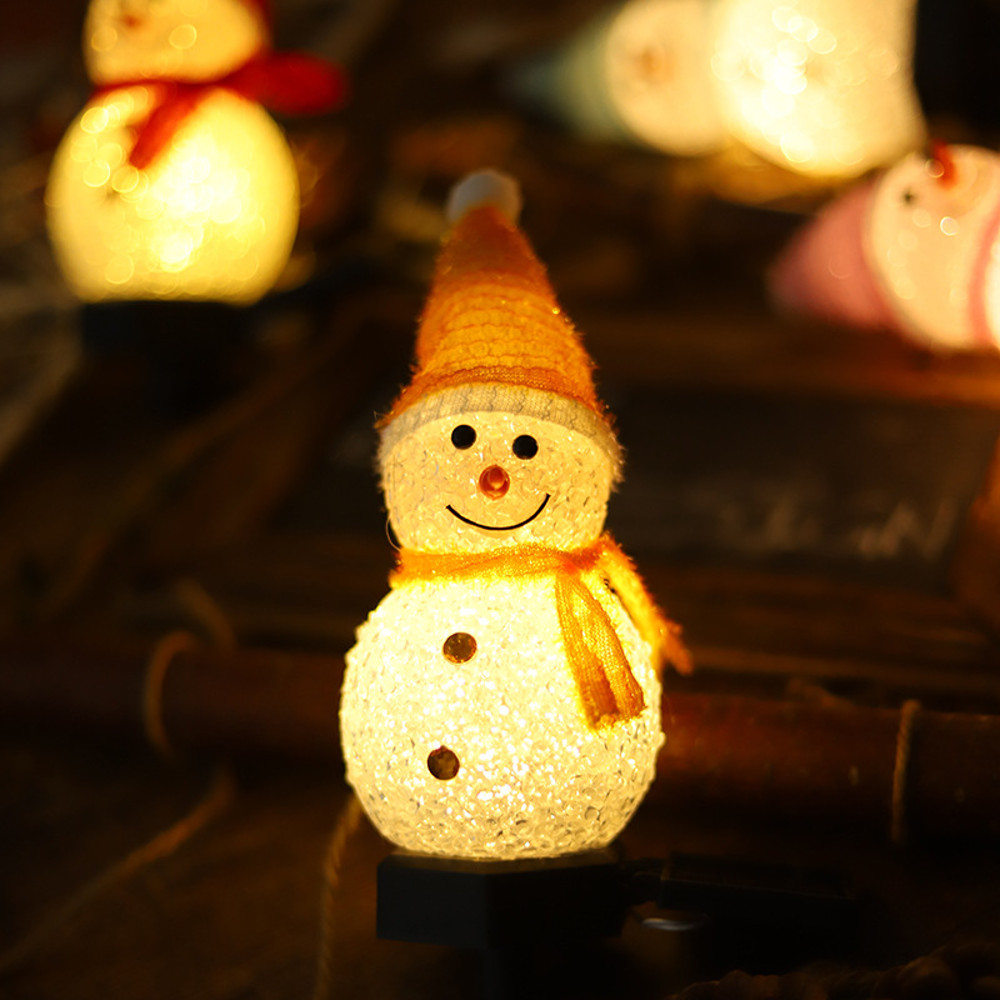 Snowman Solar Lawn Landscape Lights Christmas Lights Outdoor Waterproof Decoration Lights 7