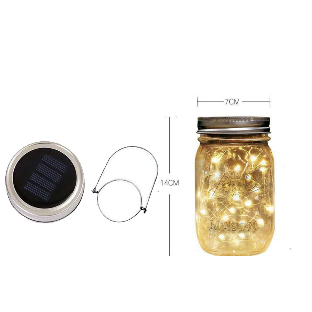 Solar Outdoor Waterproof Balcony Garden Decorative Landscape Glass Bottle Light 9
