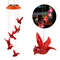 Outdoor Solar Red Bird Wind Chime Light Balcony Landscape Garden Light 3