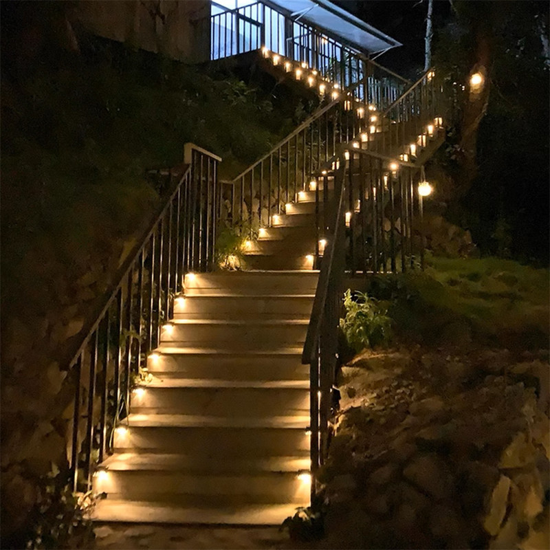 4Pcs Waterproof Garden Solar Powered Outdoor Staircase Light 7