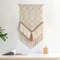 Handmade Cotton Rope Woven Tassel Contrast Color Tapestry Decorative Wall Hanging Wall Decor 0