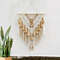 Handmade Bohemian Cotton Rope Woven Tassel Contrast Color Hollow Tapestry Decorative Wall Hanging W 0