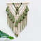 Handmade Bohemian Cotton Rope Woven Tassel Contrast Color Hollow Tapestry Decorative Wall Hanging W 2