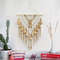 Handmade Bohemian Cotton Rope Woven Tassel Contrast Color Hollow Tapestry Decorative Wall Hanging W 3