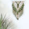 Handmade Bohemian Cotton Rope Woven Tassel Contrast Color Hollow Tapestry Decorative Wall Hanging W 5