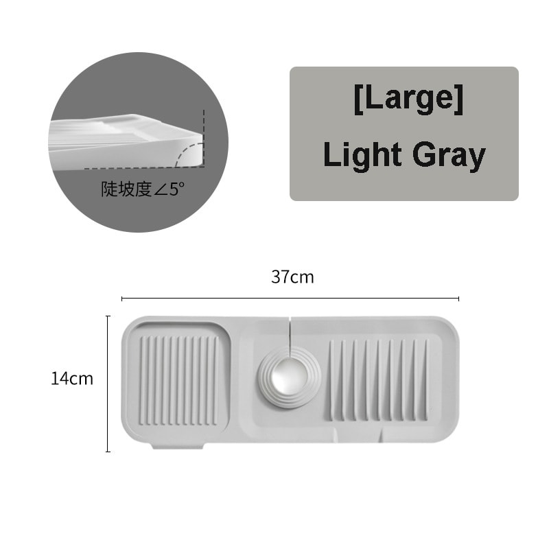 Kitchen Sink Silicone Splash GuardBathroom Splash Drain Pad 9