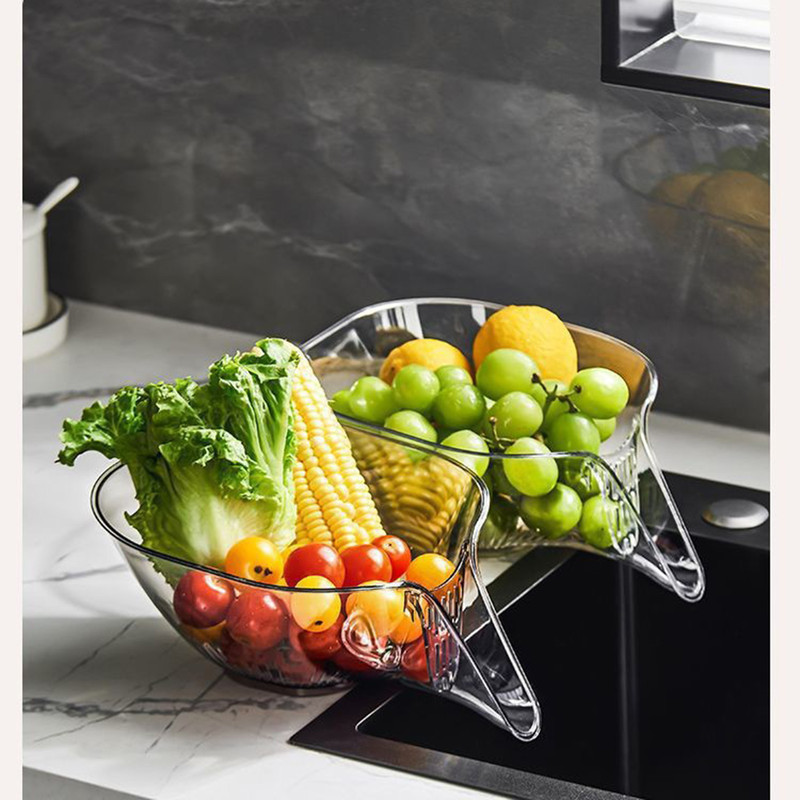 High Temperature Resistant Kitchen Essentials Multifunction Drainage BasketVegetable Fruits Washing 8