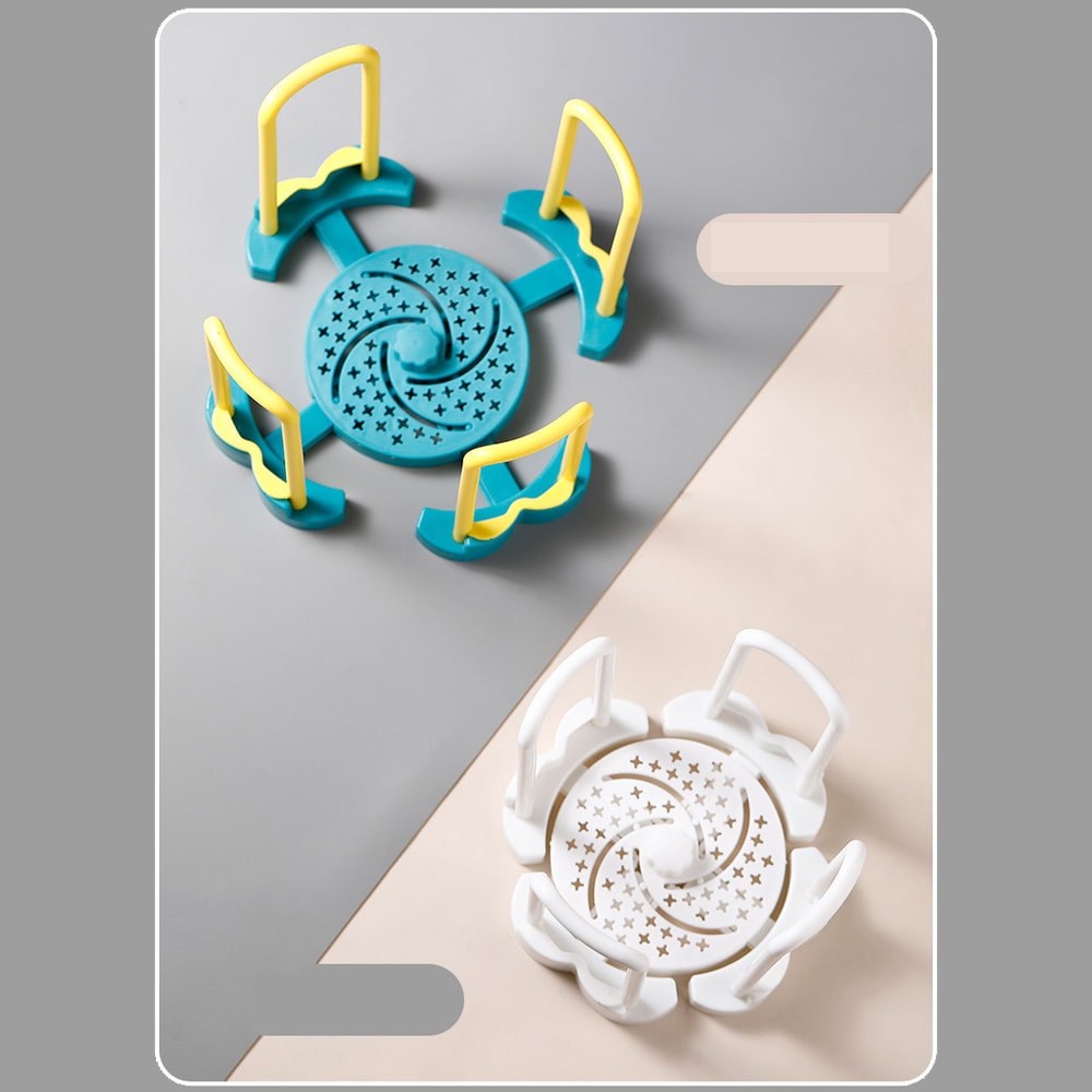 Creative Retractable Draining Bowl Rack Storage Rack 2