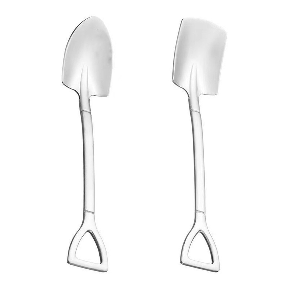 4pcs Small Shovel Spoon Set Fruit Spoon Salad Spoon Cake Spoon Ice Cream Spoon 6