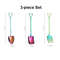 3pcs Small Shovel Spoon Set Fruit Spoon Salad Spoon Cake Spoon Ice Cream Spoon 7