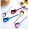 7pcs Small Guitar Design Spoon Set Fruit Spoon Salad Spoon Cake Spoon Ice Cream Spoon 5