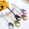7pcs Small Guitar Design Spoon Set Fruit Spoon Salad Spoon Cake Spoon Ice Cream Spoon 8