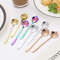 8piece Family Set Stainless Steel Creative Flower Dessert Spoon Coffee Stirring Spoon 0