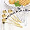 8piece Family Set Stainless Steel Creative Flower Dessert Spoon Coffee Stirring Spoon 6