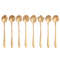 8piece Family Set Stainless Steel Creative Flower Dessert Spoon Coffee Stirring Spoon 10