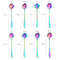 8piece Family Set Stainless Steel Creative Flower Dessert Spoon Coffee Stirring Spoon 1