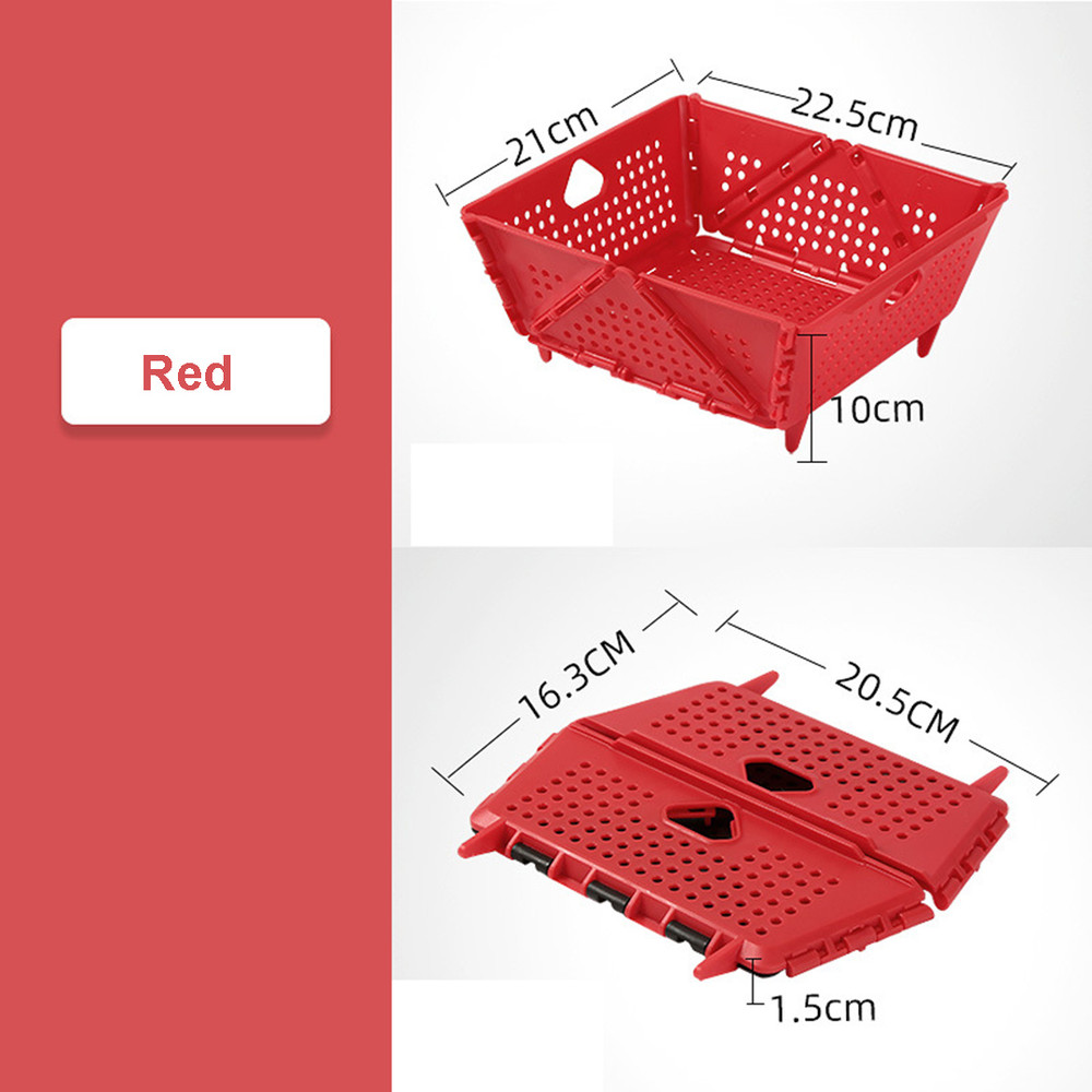 Kitchen Foldable Storage Basket Vegetable Sink Fruit Basket Drain Basket 10