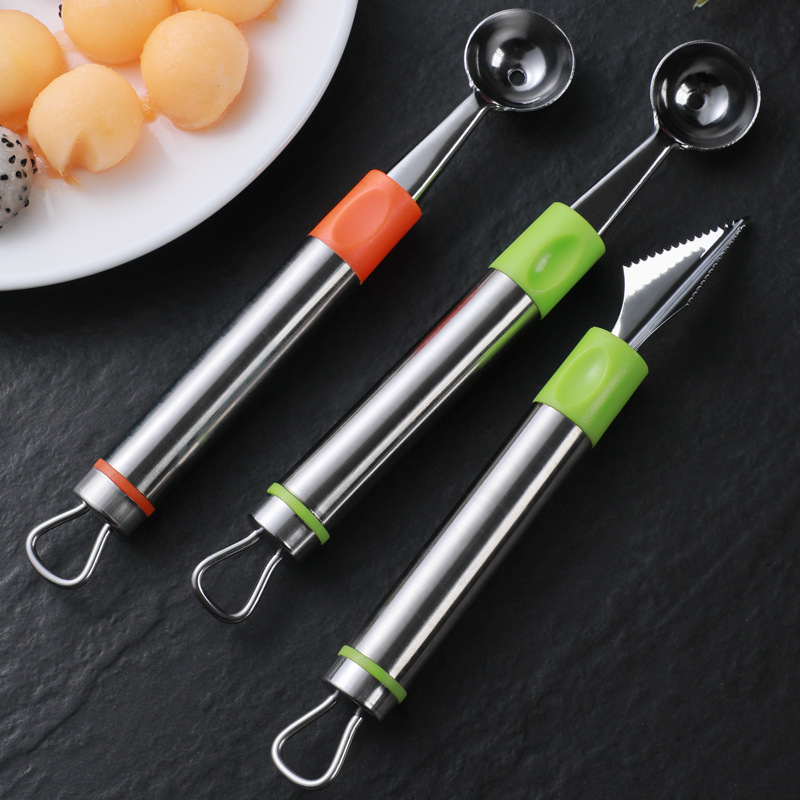 2piece Set Fruit Ice Cream Modeling Ball Scoop Cutter 6