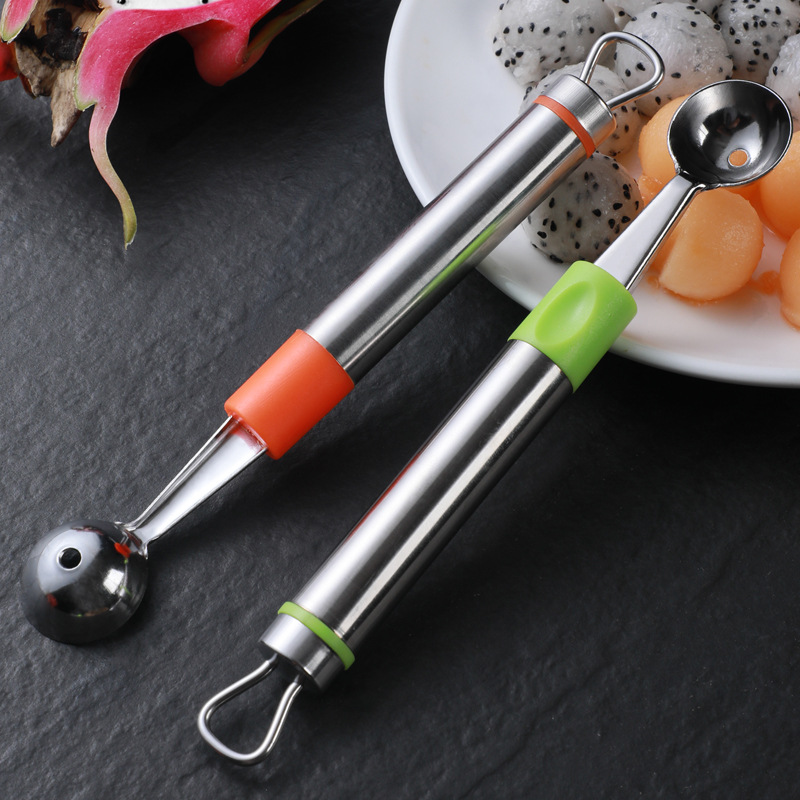 2piece Set Fruit Ice Cream Modeling Ball Scoop Cutter 7
