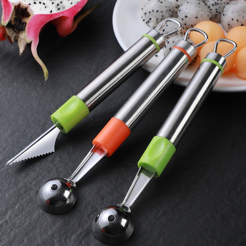 2piece Set Fruit Ice Cream Modeling Ball Scoop Cutter 1