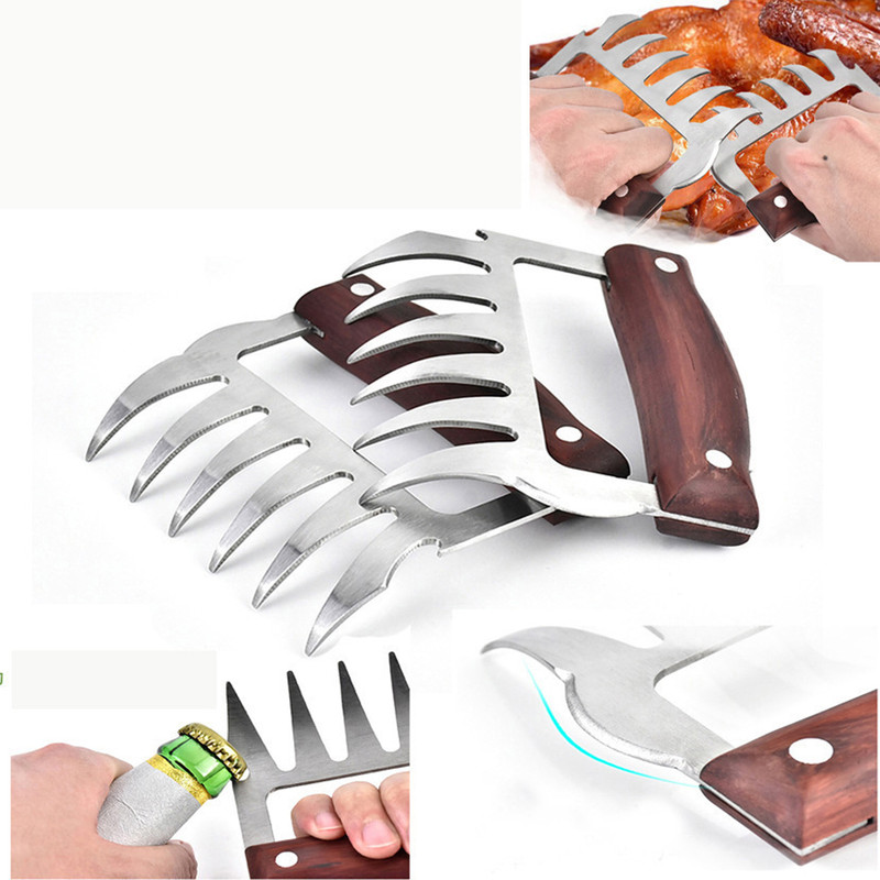 2piece Set  Wolverine Meat ShreddersBBQ Meat DividerBear Claw Meat Divider 0