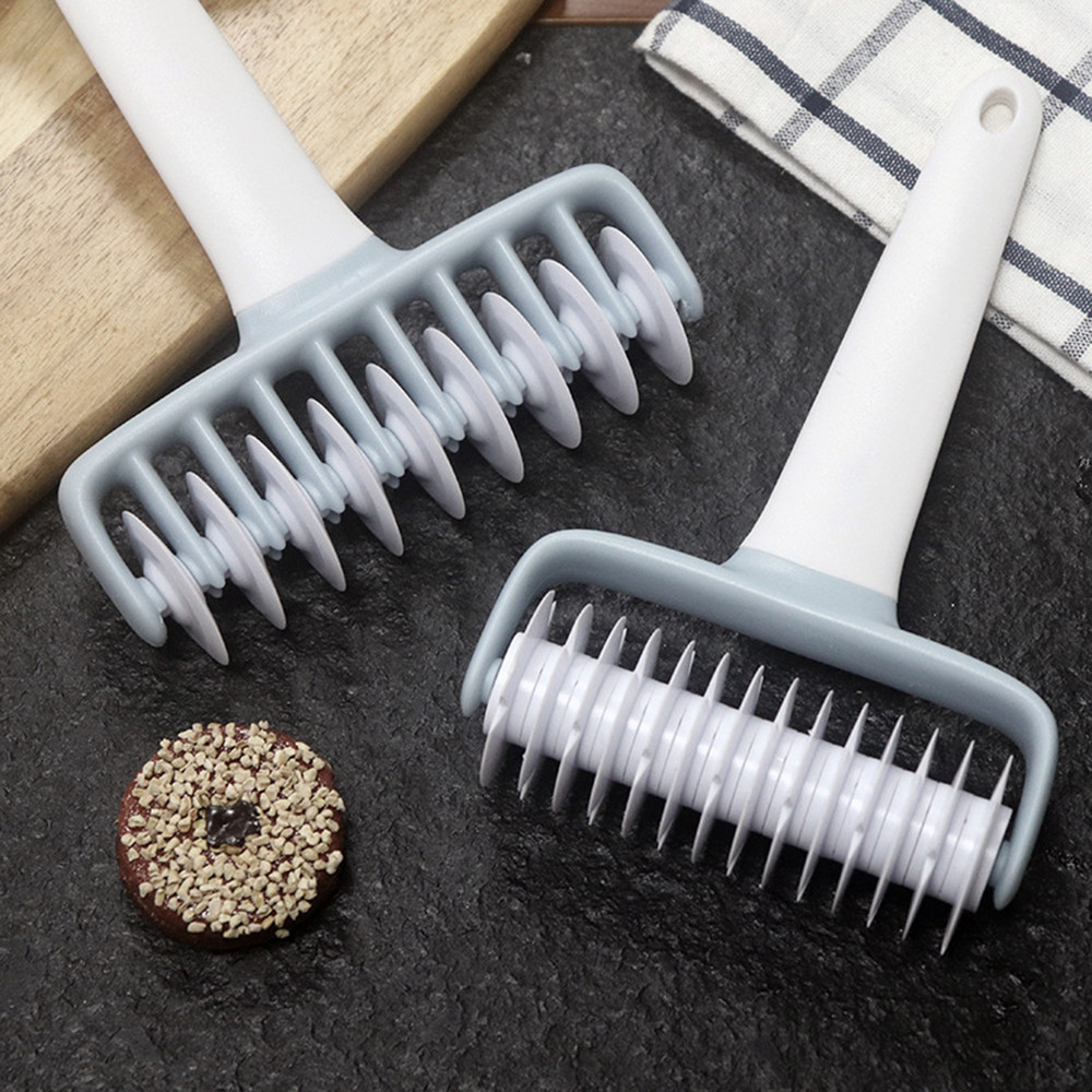 6piece Set Lattice Pie Crust Cutter With Roller 5