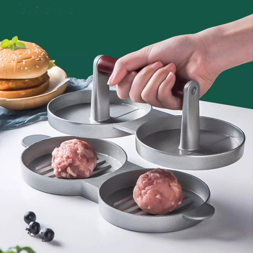 Doublehead Mold Hamburger Meat Press Meat Patty Press Mold 2