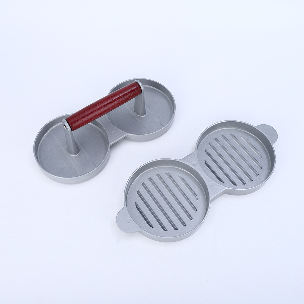 Doublehead Mold Hamburger Meat Press Meat Patty Press Mold 5