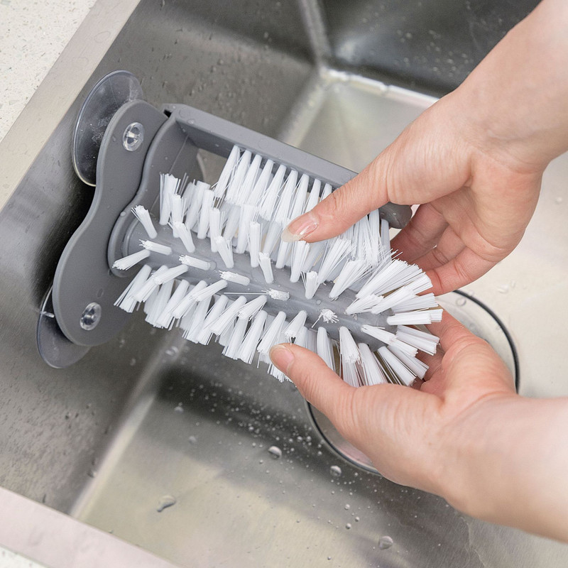 Removable Suction Cup Glass Cleaning Brush Rotating Cup Brush 3