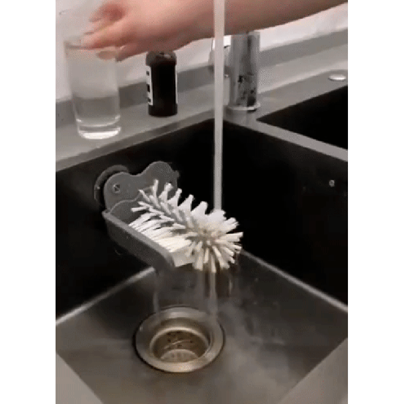 Removable Suction Cup Glass Cleaning Brush Rotating Cup Brush 0